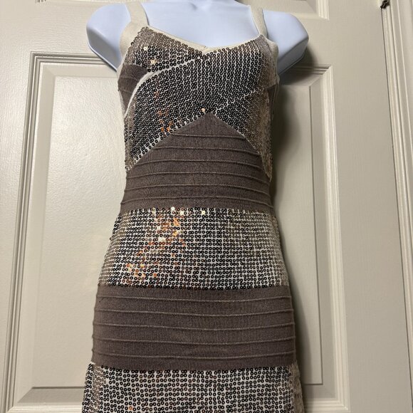 2bBebe Sweater Sequin Bandage Mini Dress – XS - New without tags - Picture 1 of 7